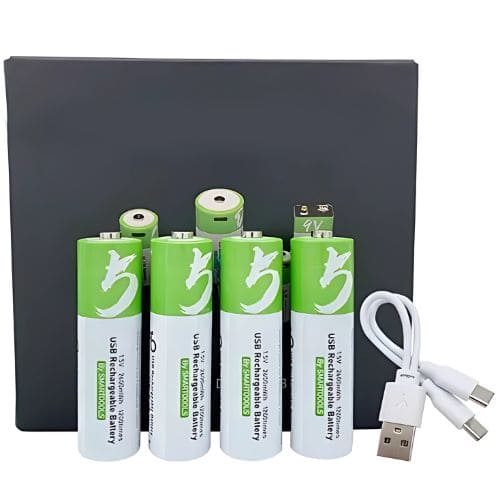 Pilas recargables AA Tipo C